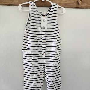 H&M Navy and White Striped Kids Bodysuit